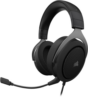 Corsair HS60 HAPTIC - Auriculares estéreo para juegos con graves hápticos, carbono